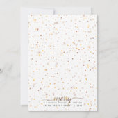MERRY Holiday Card + Farbabgleichende Typografie Feiertagskarte (Rückseite)