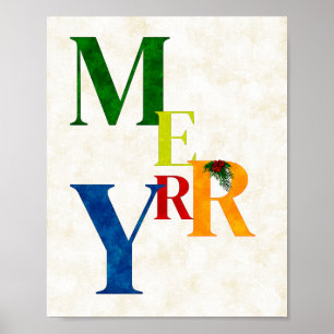 Merry Holiday Decor, Wall Art Weihnachtsgebäck Poster