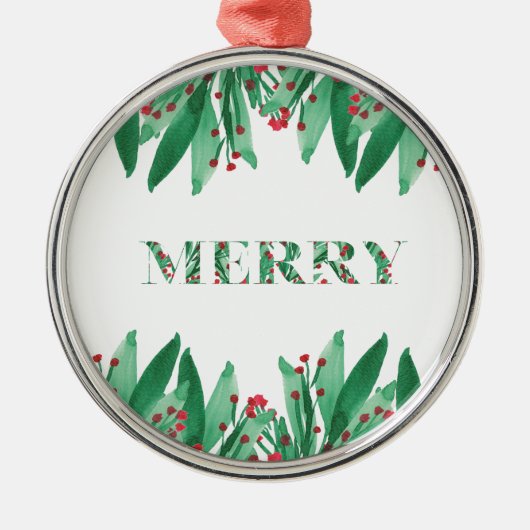 MERRY Holiday Ornament (Vorne)