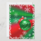 Merry Holiday Party in Rot und Grün Einladung (Rückseite)