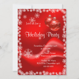 Merry Holiday Party in Rot und Grün Einladung