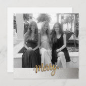 Merry Holiday Postcard Feiertagskarte (Vorne/Hinten)