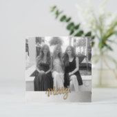 Merry Holiday Postcard Feiertagskarte (Stehend Vorderseite)