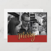 Merry Holiday Postcard Feiertagspostkarte (Vorne/Hinten)