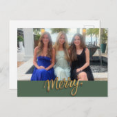 Merry Holiday Postcard Feiertagspostkarte (Vorne/Hinten)