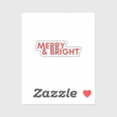 Merry Holiday Sticker (Blatt)