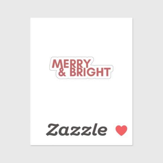 Merry Holiday Sticker (Blatt)