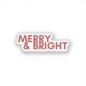 Merry Holiday Sticker (Vorderseite)