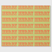 Merry Holiday Wrapping Paper Geschenkpapier (Flach)
