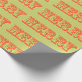 Merry Holiday Wrapping Paper Geschenkpapier (Ecke)