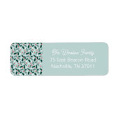 Merry Holly Days Return Address Label (Vorne)