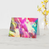 Merry Horse Digitale Kunst Karte (Gelbe Blume)