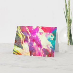 Merry Horse Digitale Kunst Karte