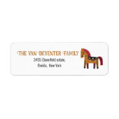 Merry Horse Return Address Label (Vorne)