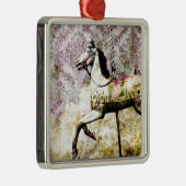 Merry Horse Silbernes Ornament (Rechts)