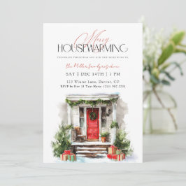 Merry Housewarming Christmas Housewarming Einladung