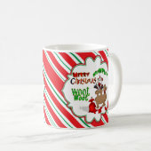 Merry Hump Day Camel Christmas Candy Cane Woot Kaffeetasse (VorderseiteRechts)