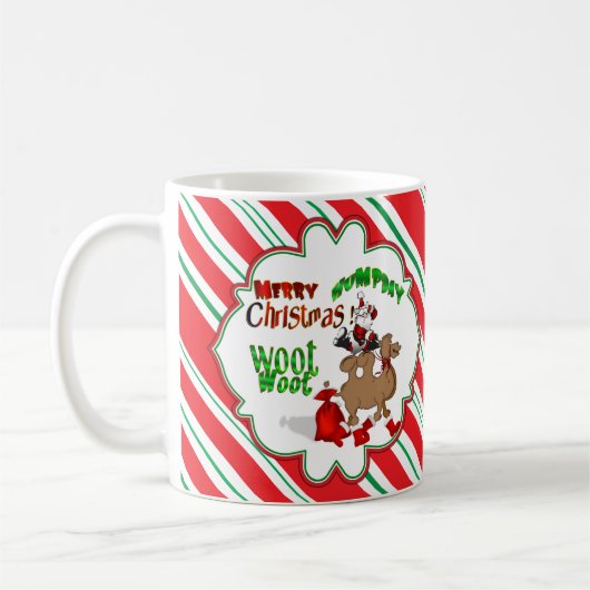 Merry Hump Day Camel Christmas Candy Cane Woot Kaffeetasse (Links)