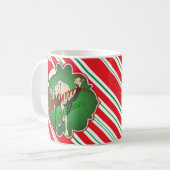 Merry Hump Day Camel Christmas HO HO HO Kaffeetasse (Vorderseite Links)