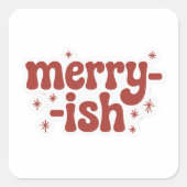 Merry-ish Funny Christmas Sticker (Vorderseite)