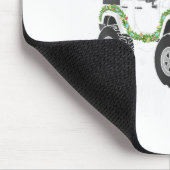 Merry Jeepmas Ugly Light Reindeer Christmas Funny  Mousepad (Ecke)