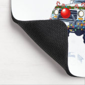 Merry Jeepmas Ugly Light Reindeer Christmas Funny Mousepad (Ecke)