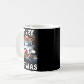 Merry Jeepmas Ugly Light Reindeer Christmas  Kaffeetasse (Vorderseite Links)