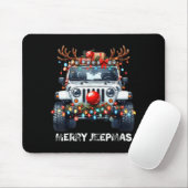 Merry Jeepmas Ugly Light Reindeer Christmas Mousepad (Mit Mouse)