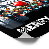 Merry Jeepmas Ugly Light Reindeer Christmas  Poster (Ecke)