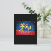 Merry Jesters Postkarte (Stehend Vorderseite)