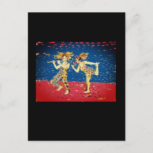Merry Jesters Postkarte (Vorderseite)