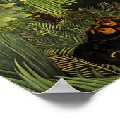 Merry Jesters von Henri Rousseau Poster (Ecke)