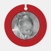 Merry Jingle Bells Fun Foto Personalisiert Ornament Aus Metall (Rückseite)