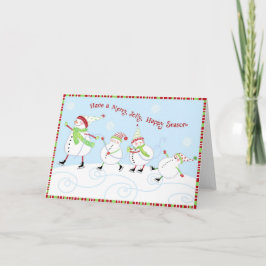 Merry, Jolly, Happy Season Feiertagskarte