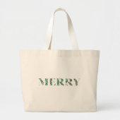 MERRY Jumbo Tote Bag Stoffbeutel (Vorne)