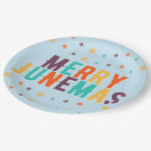 Merry Junemas Pappteller (Schrägansicht)