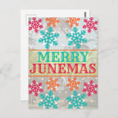 Merry Junemas Postcard Postkarte (Vorne/Hinten)
