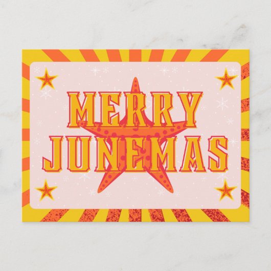 Merry Junemas Postcard Postkarte (Vorderseite)