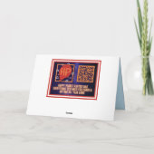 Merry Junemas schmiedete Snowman-Karte Karte (Rückseite)