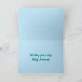 Merry Junemas schmiedete Snowman-Karte Karte (Innenseite)