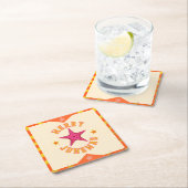 Merry Junemas Tropical Christmas Rechteckiger Pappuntersetzer (Vor Ort)