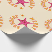 Merry Junemas tropisches Weihnachtsmuster Geschenkpapier (Ecke)