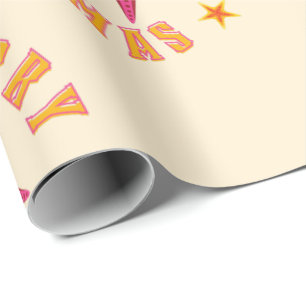 Merry Junemas tropisches Weihnachtsmuster Geschenkpapier