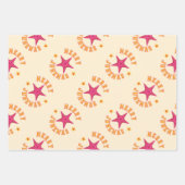 Merry Junemas tropisches Weihnachtsmuster Geschenkpapier Set (Vorderseite)