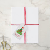 Merry kanadische Fahne Ahornblättriger Weihnachtsb Geschenkanhänger (Mit Garn)