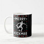 Merry Kickmas Funny Christmas Soccer Xmas Kaffeetasse (Links)