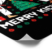 Merry Kickmas Funny Karate Jiu Jitsu Ugly Christma Poster (Ecke)