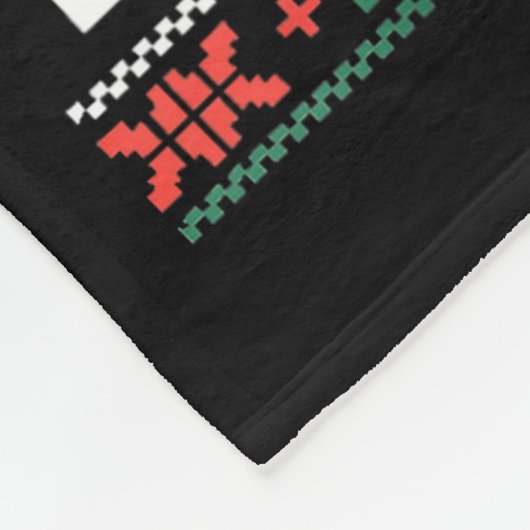 Merry Kickmas Karate Jiu Jitsu Ugly Christmas Desi Fleecedecke (Ecke)