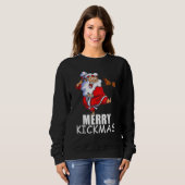 Merry Kickmas Karate Santa Family Matching Pajama Sweatshirt (Vorne ganz)