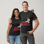 Merry Kickmas Karate Weihnachtsgeschenke T-Shirt (Unisex)